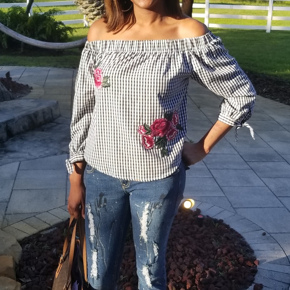 Cute Off Shoulder Top